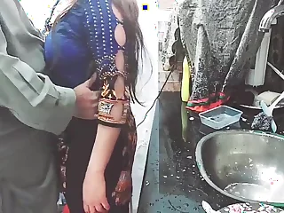 Punjabi Maid Fucked In Kitchen By Owner With Marked Audio